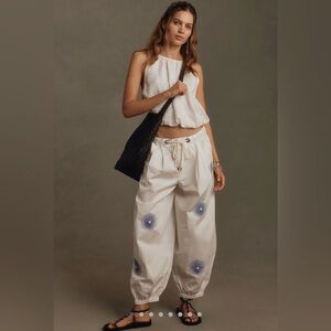 Anthropologie Pilcro The Slacker Embroidered